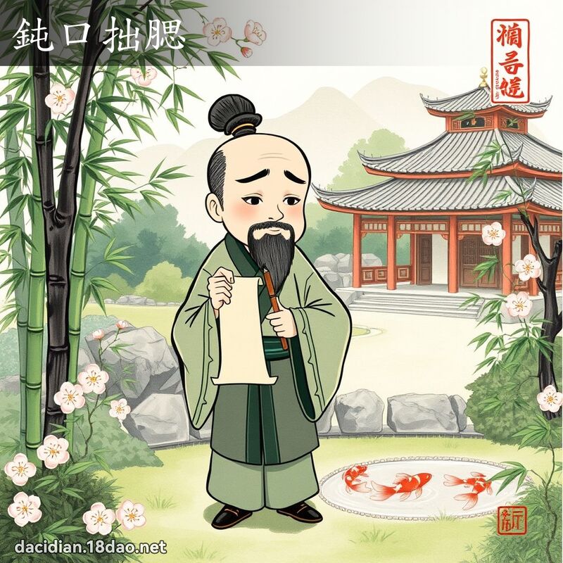 鈍口拙腮 配图