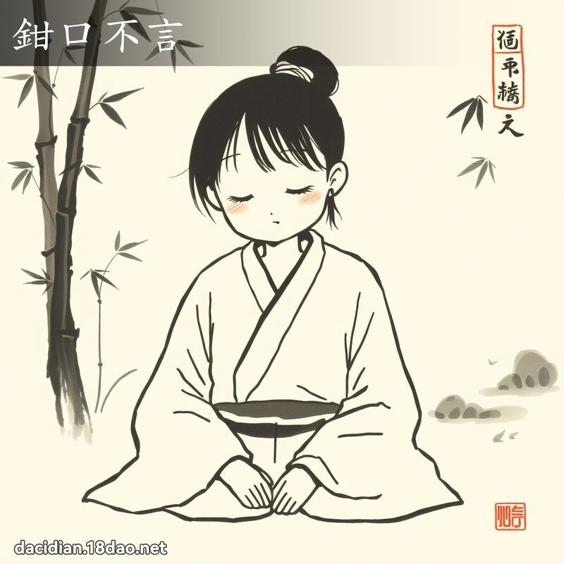 鉗口不言 配图