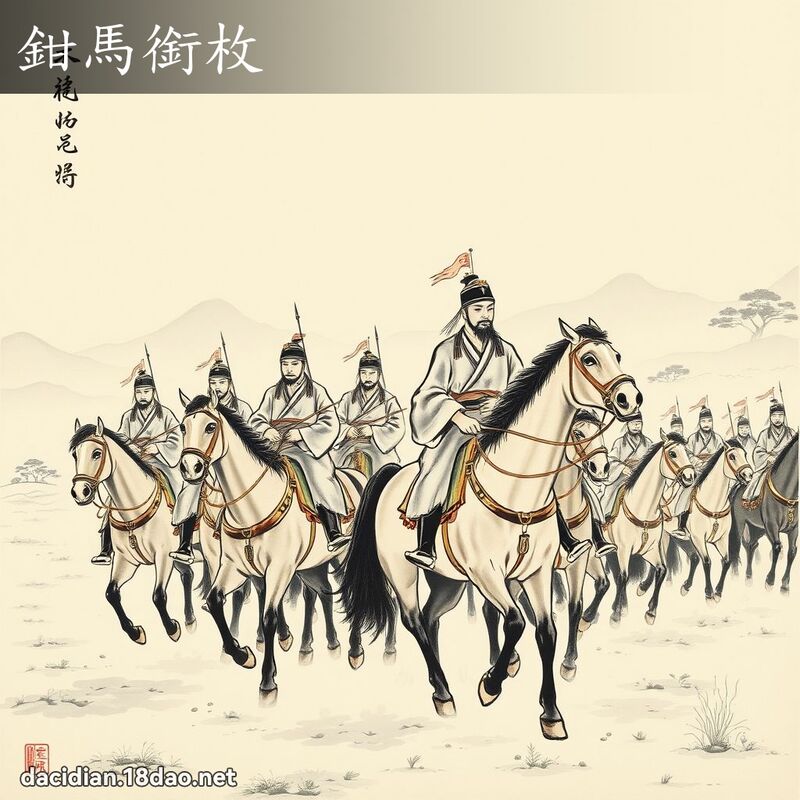 鉗馬銜枚 配图