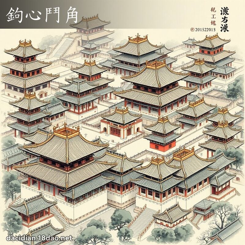 鉤心鬥角 配图