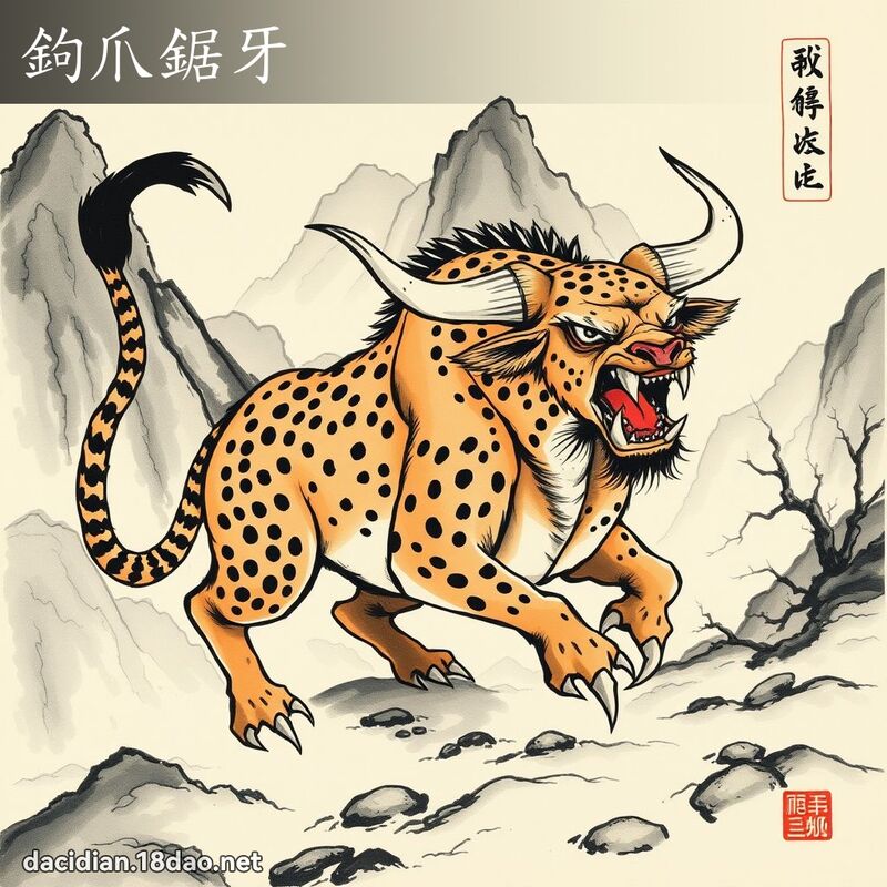 鉤爪鋸牙 配图