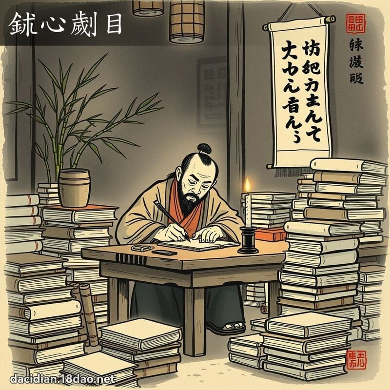 鉥心劌目 配图