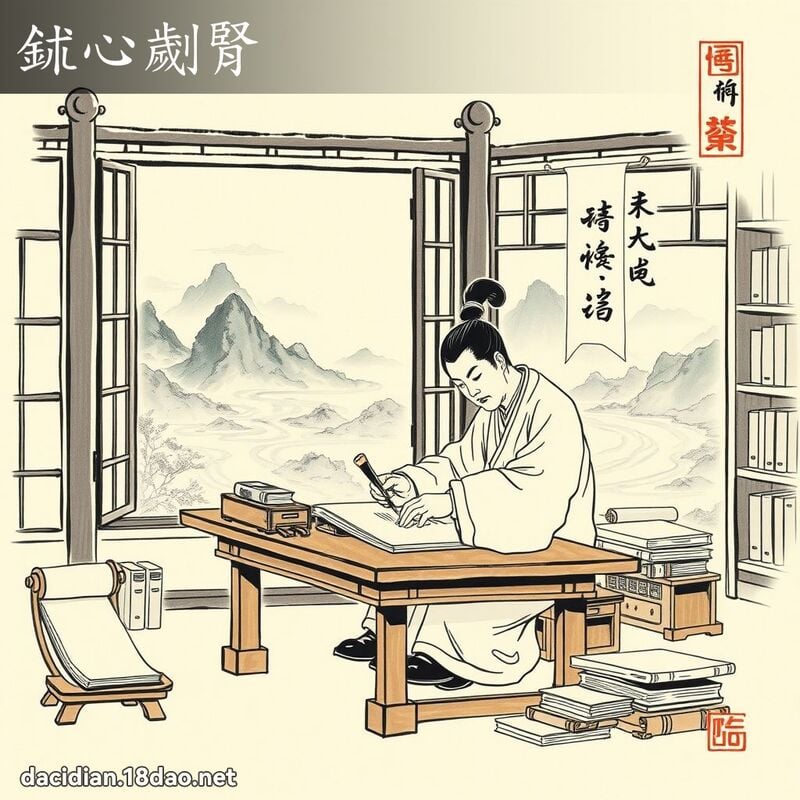 鉥心劌腎 配图