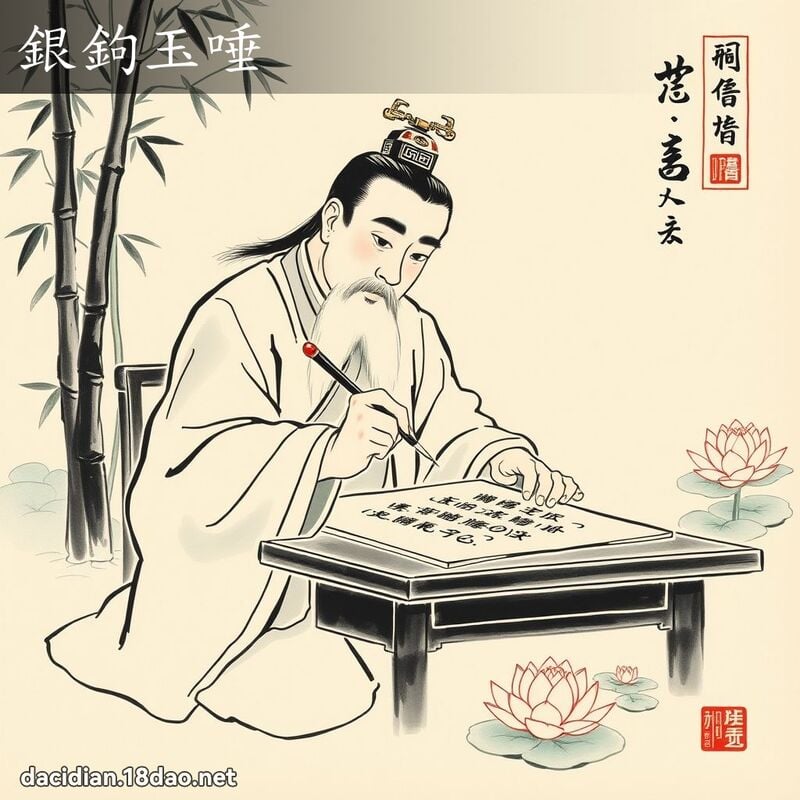 銀鉤玉唾 配图