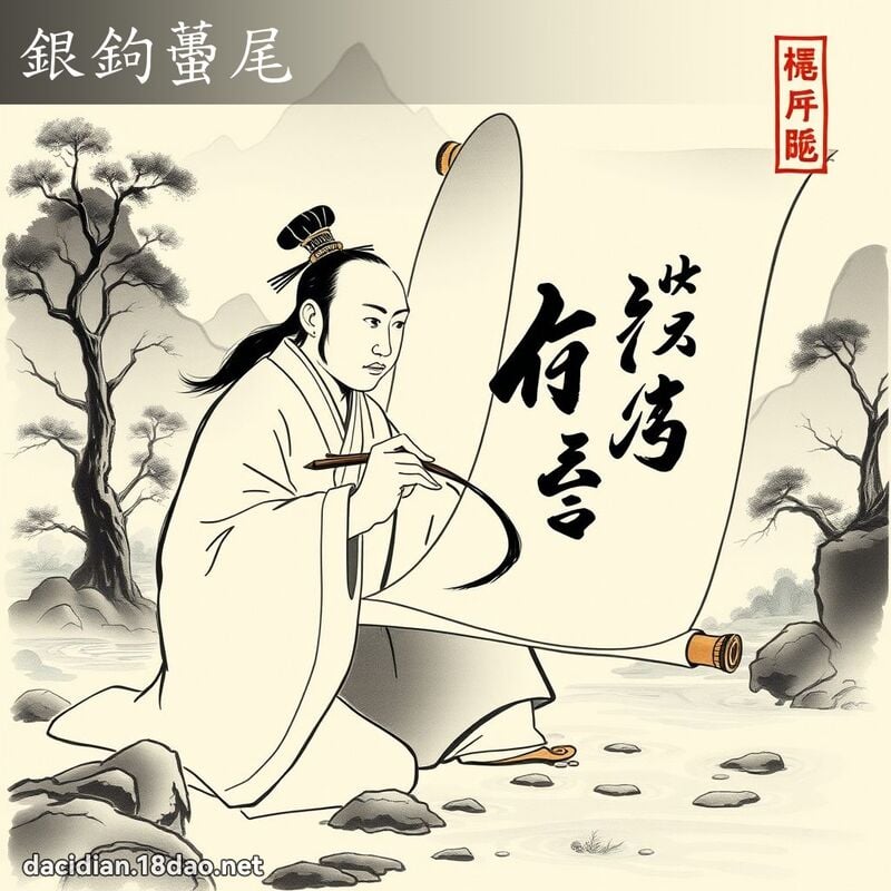 銀鉤蠆尾 配图