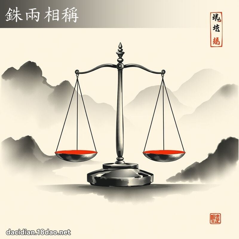 銖兩相稱 配图