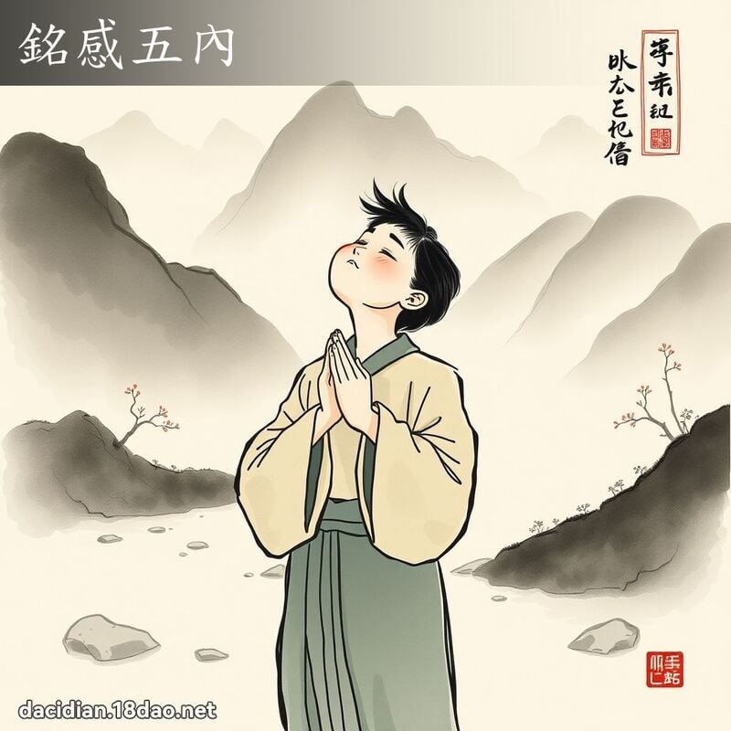 銘感五內 配图