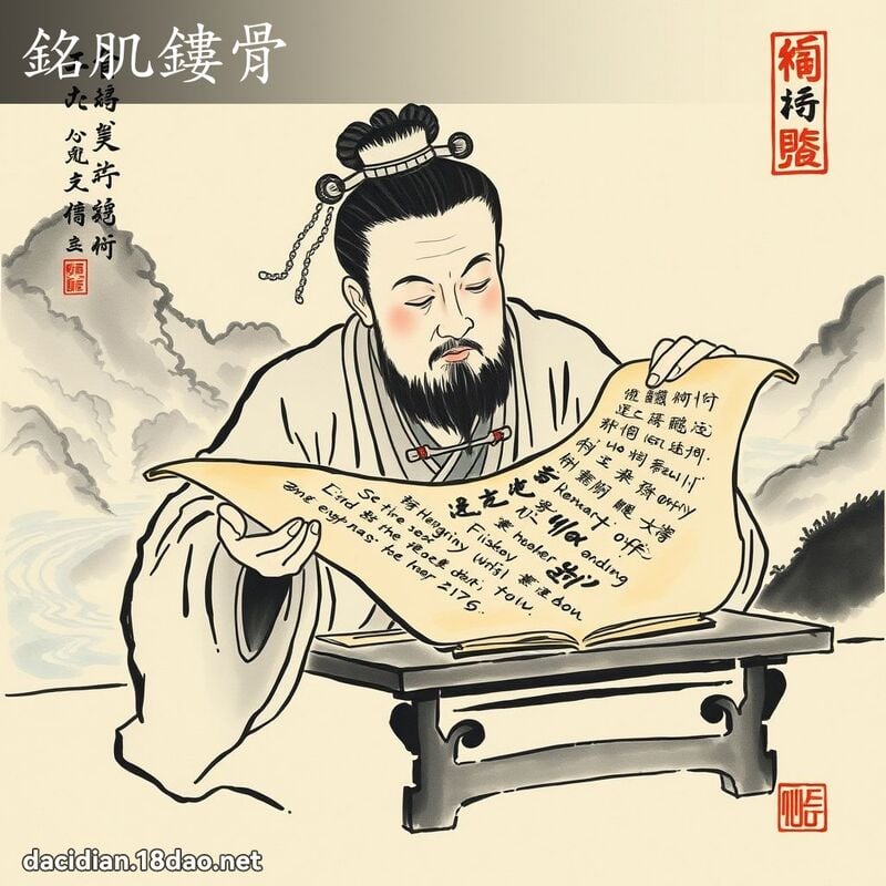 銘肌鏤骨 配图