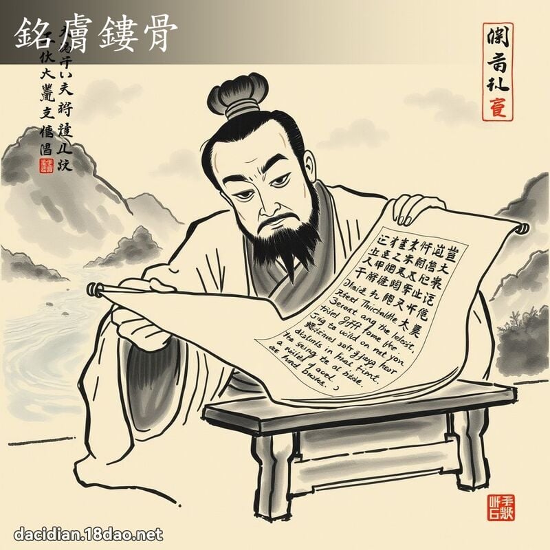 銘膚鏤骨 配图