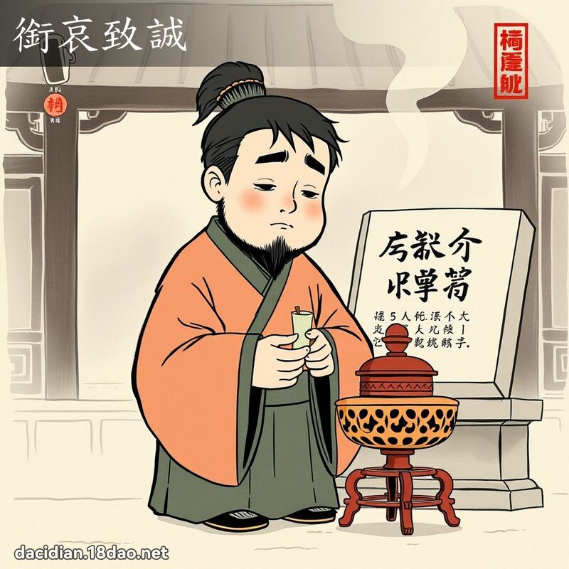 銜哀致誠 配图