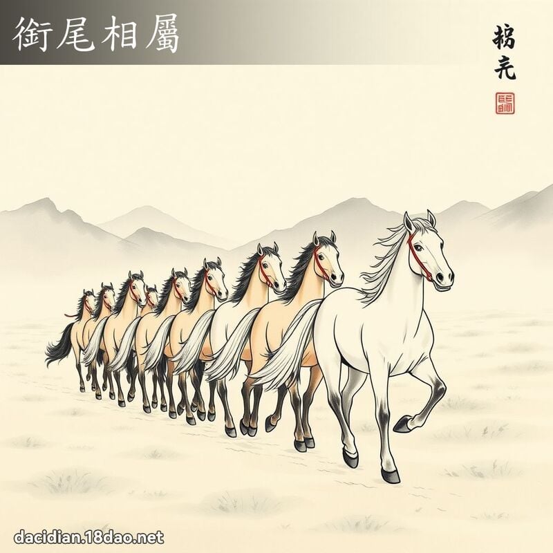 銜尾相屬 配图