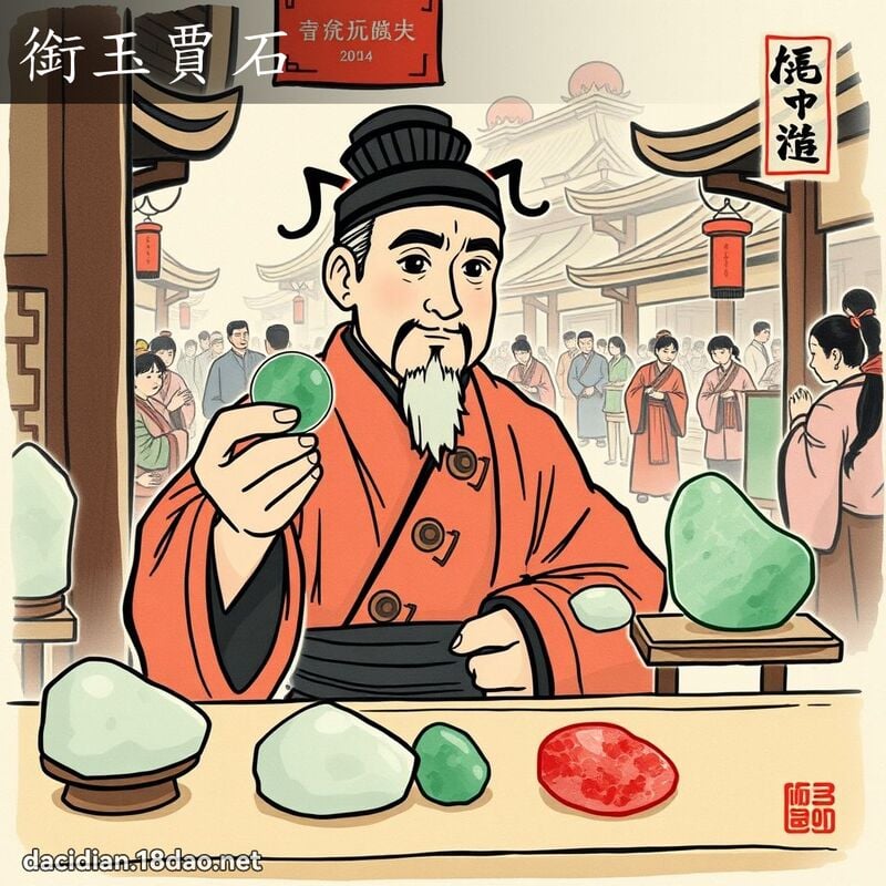 銜玉賈石 配图