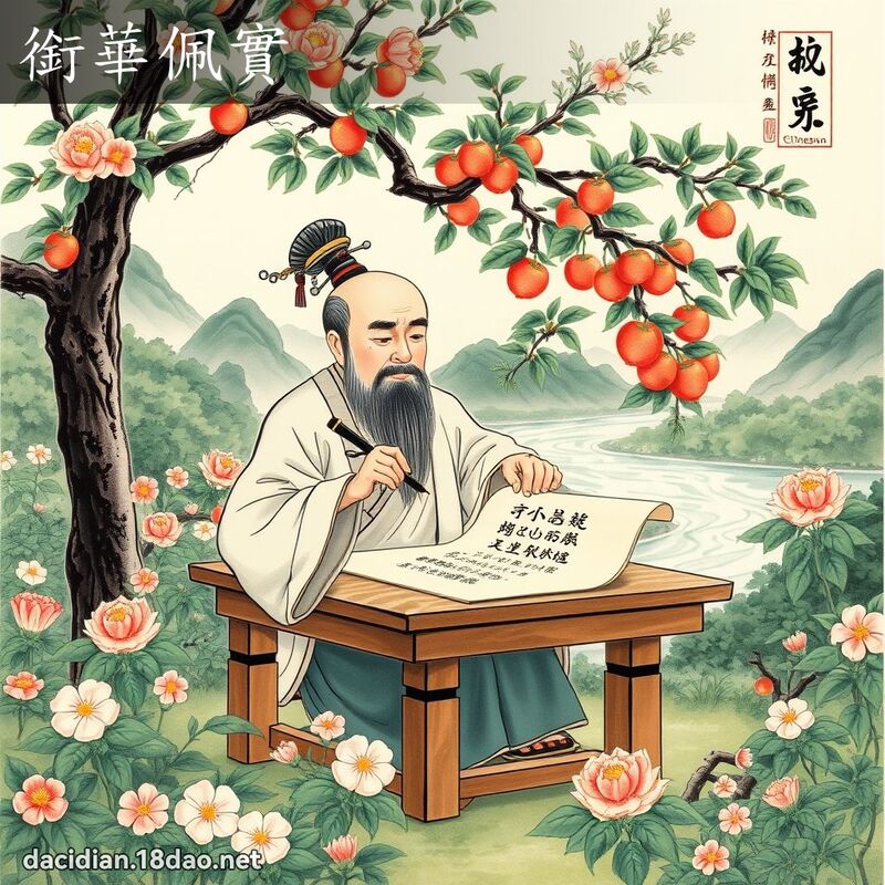 銜華佩實 配图