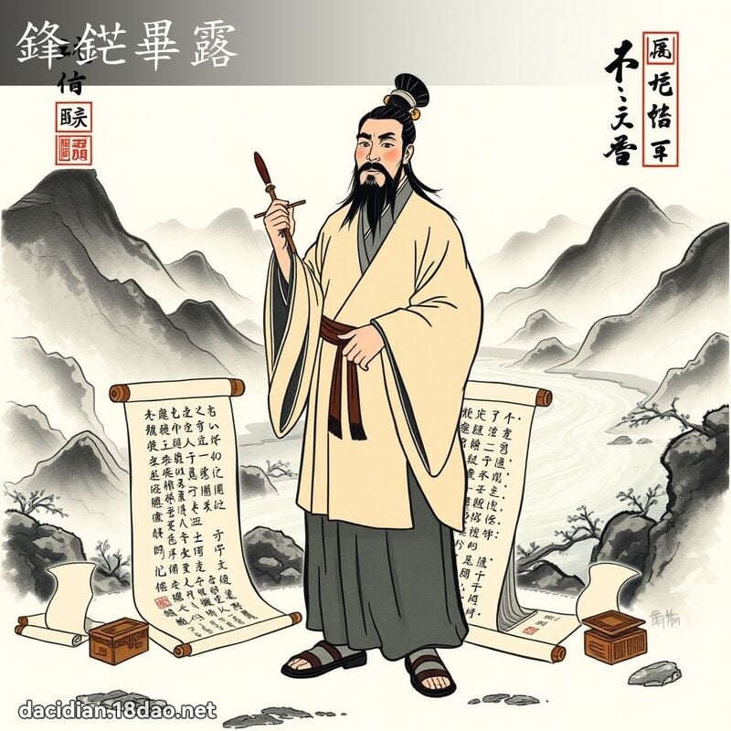 鋒鋩畢露 配图