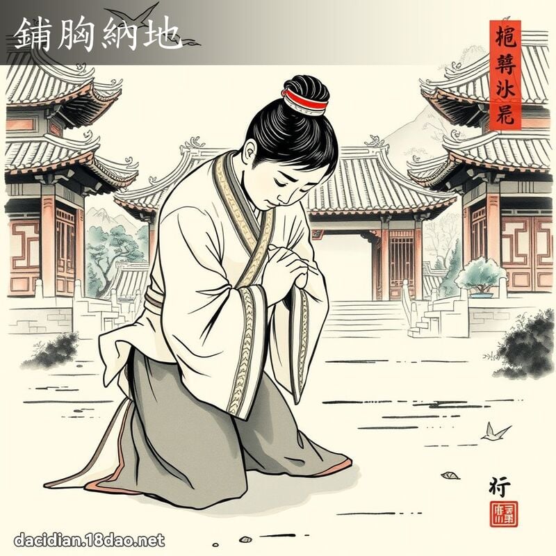 鋪胸納地 配图