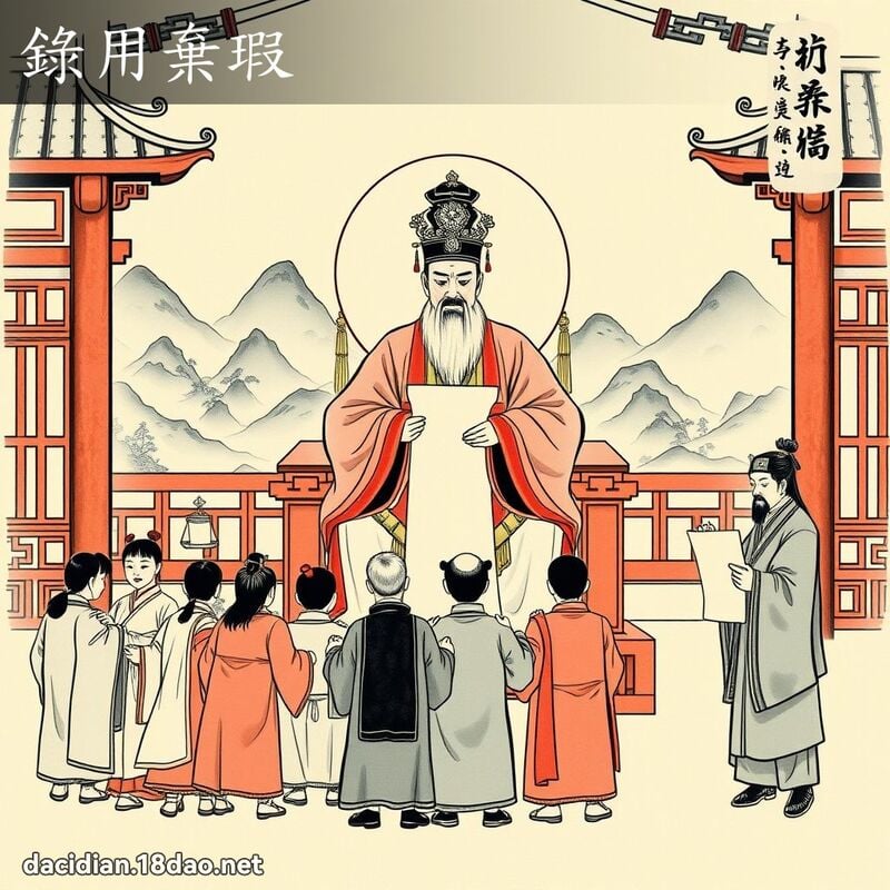 錄用棄瑕 配图
