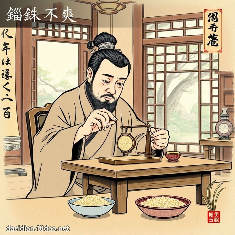錙銖不爽 配图