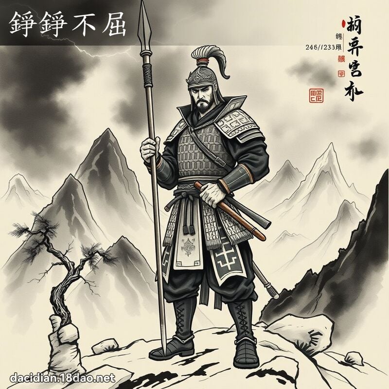 錚錚不屈 配图
