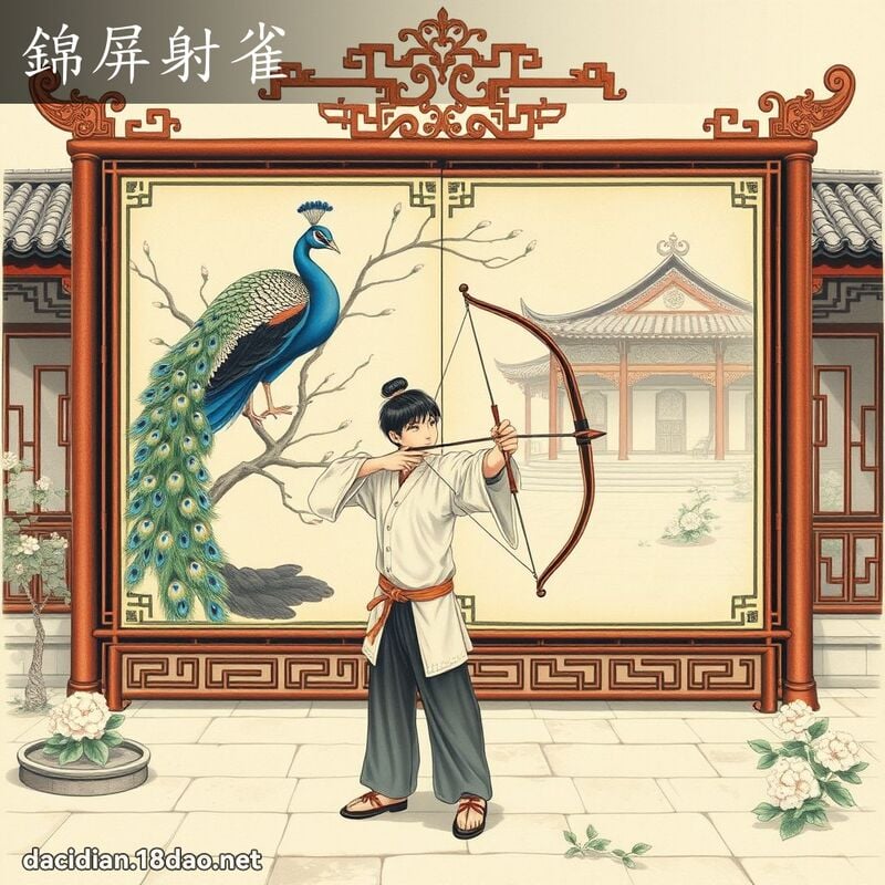 錦屏射雀 配图