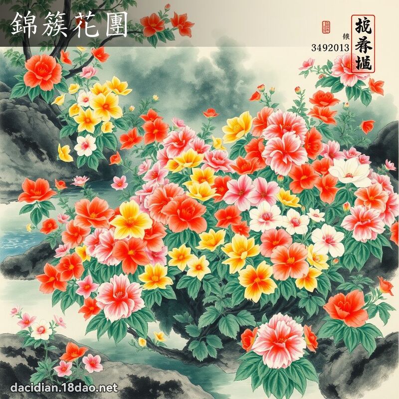錦簇花團 配图