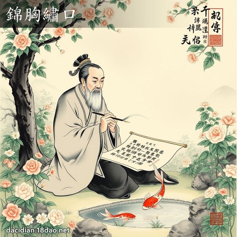錦胸繡口 配图