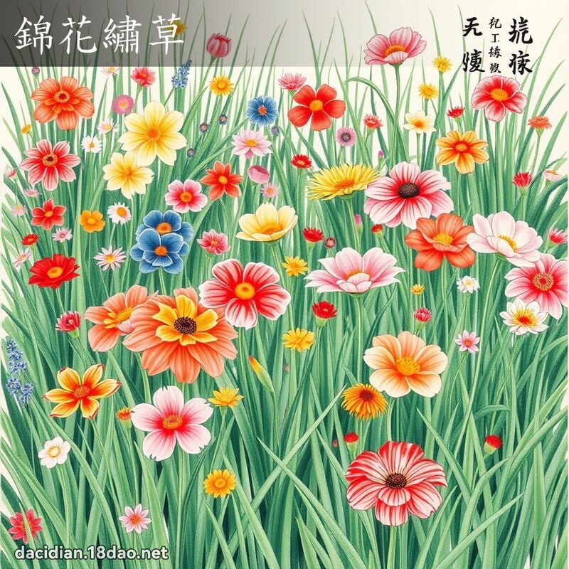 錦花繡草 配图