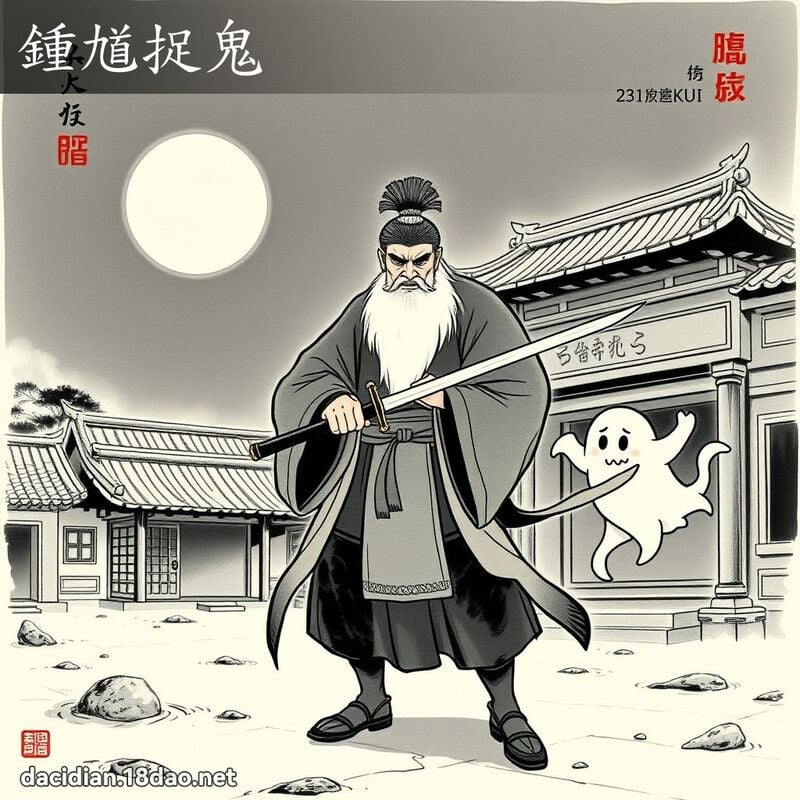 鍾馗捉鬼 配图