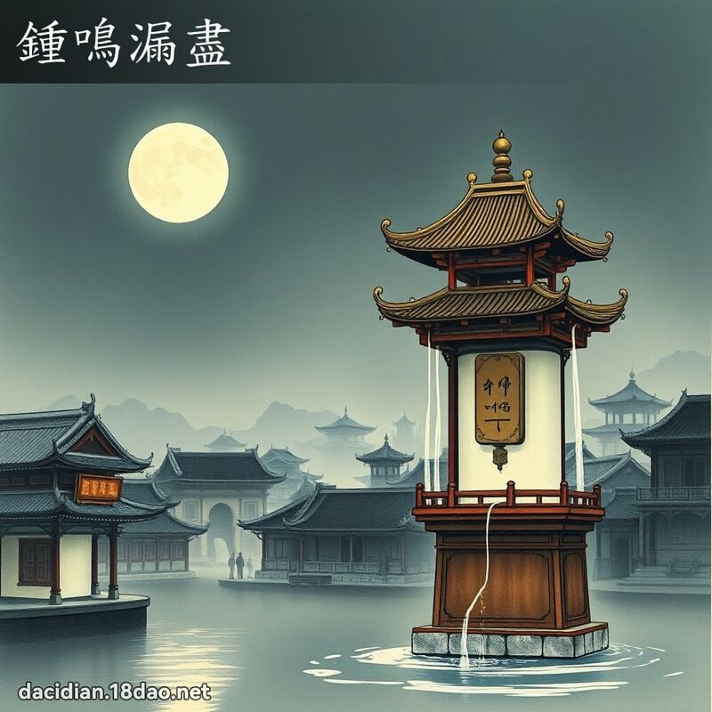 鍾鳴漏盡 配图