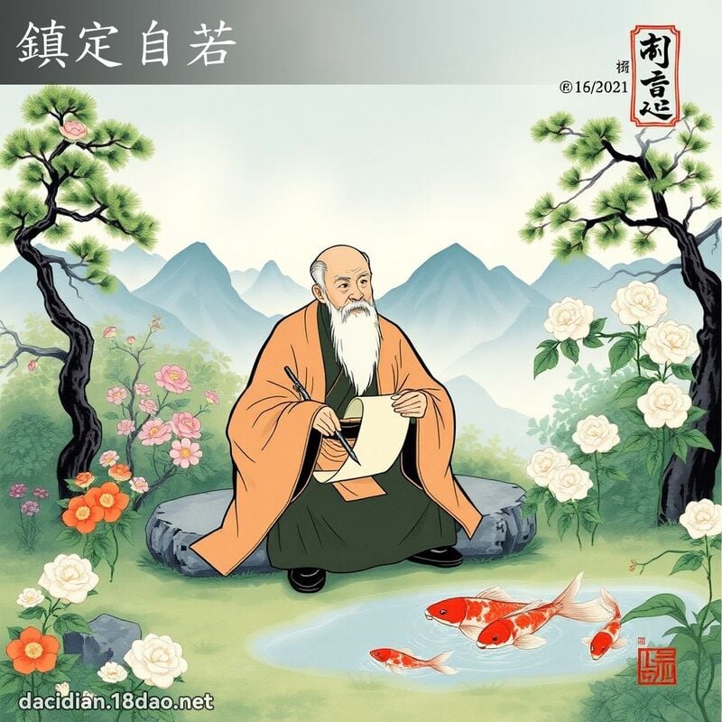 鎮定自若 配图