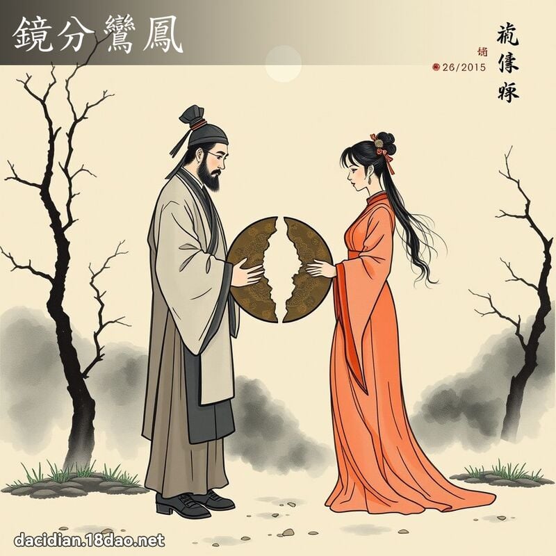鏡分鸞鳳 配图