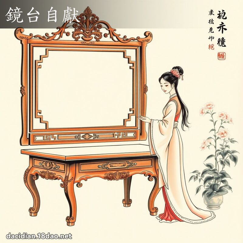 鏡台自獻 配图