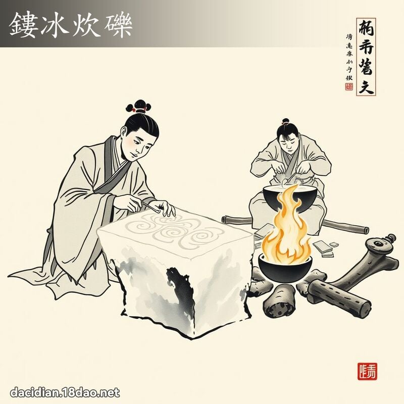 鏤冰炊礫 配图
