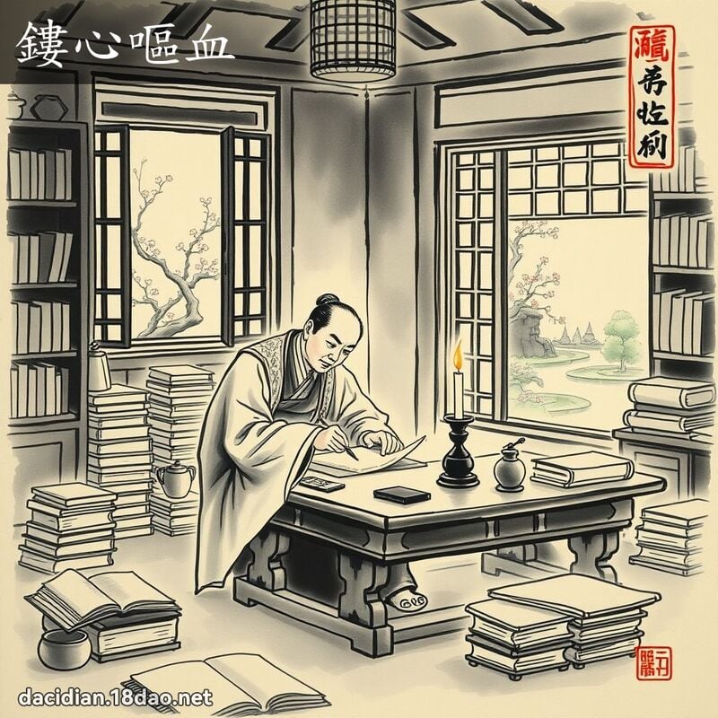 鏤心嘔血 配图