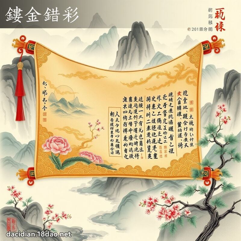 鏤金錯彩 配图