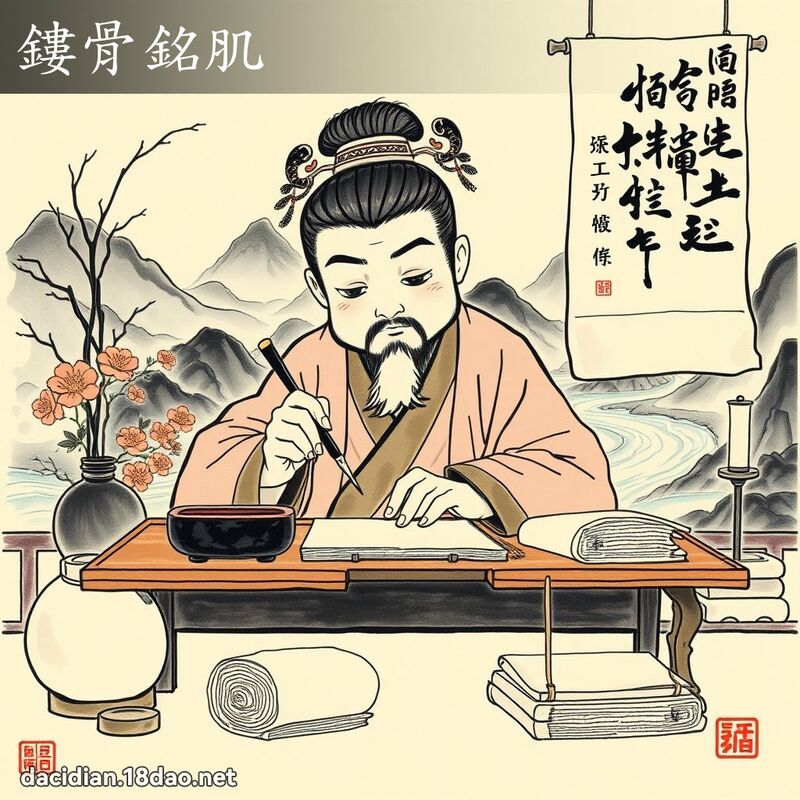 鏤骨銘肌 配图