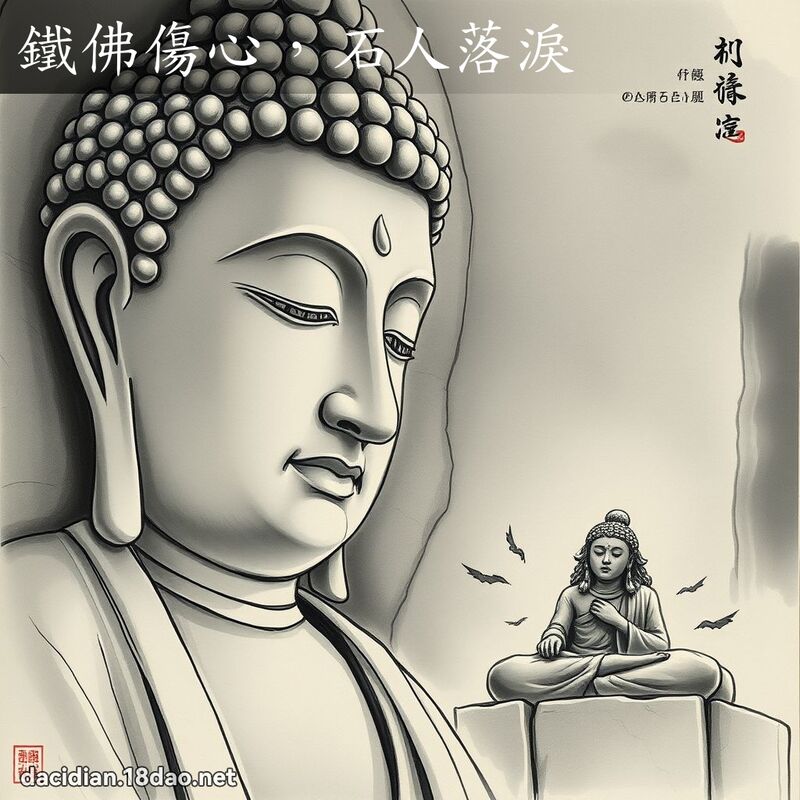 鐵佛傷心,石人落淚 配图
