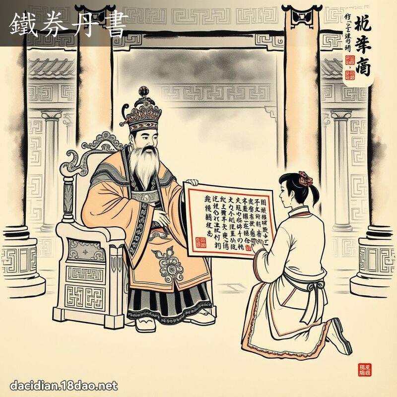 鐵券丹書 配图