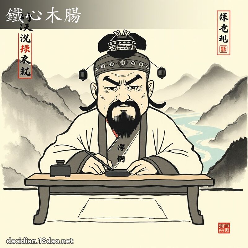鐵心木腸 配图