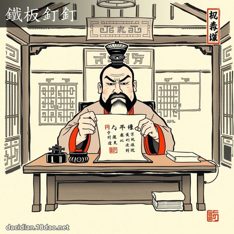 鐵板釘釘 配图