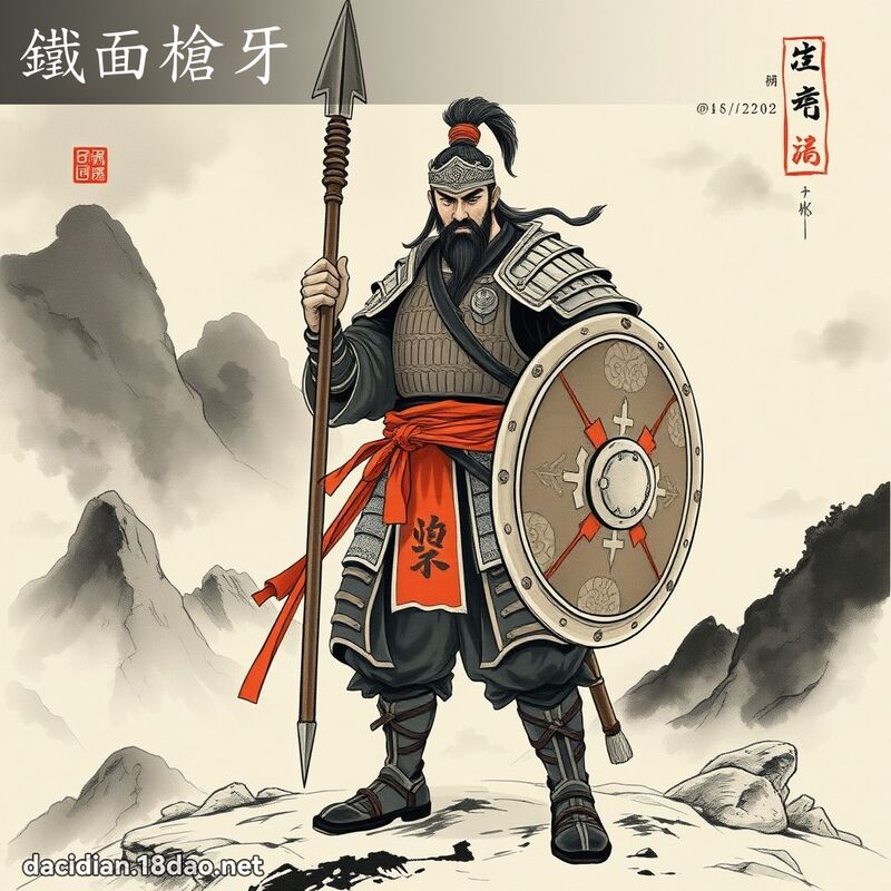 鐵面槍牙 配图
