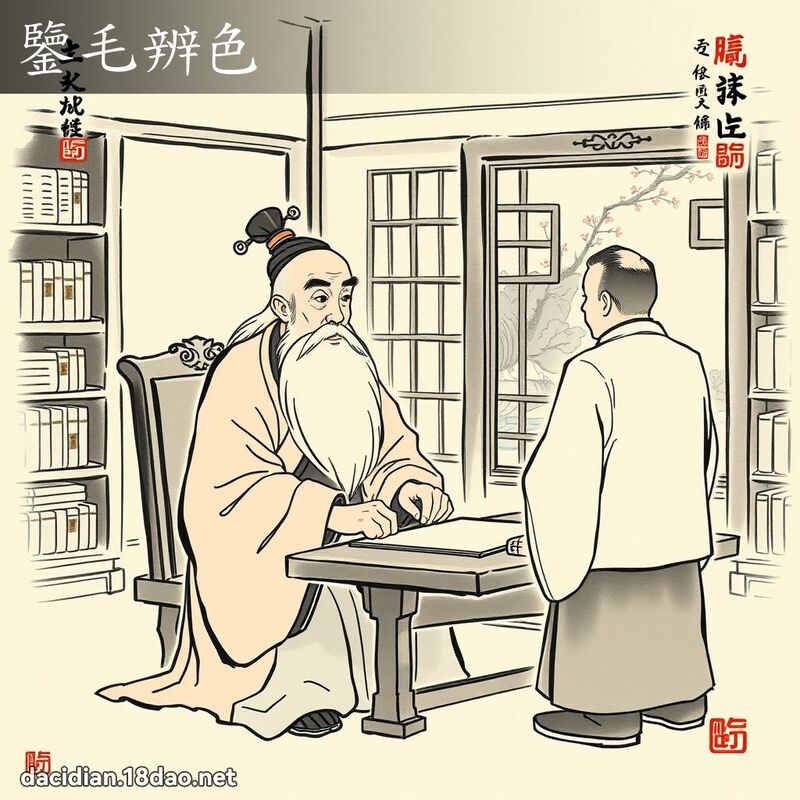 鑒毛辨色 配图