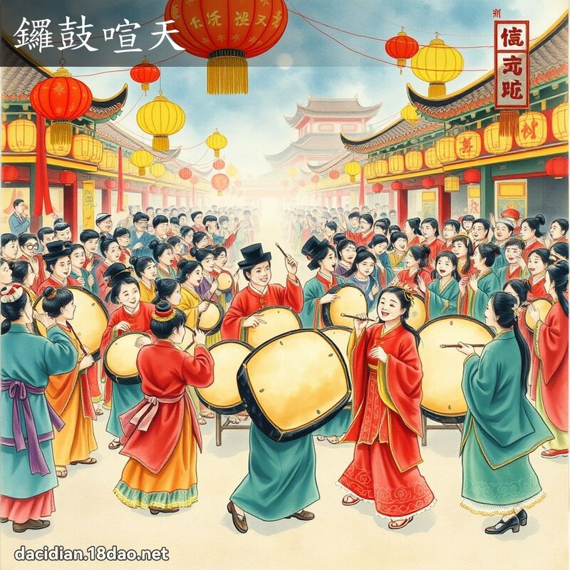鑼鼓喧天 配图