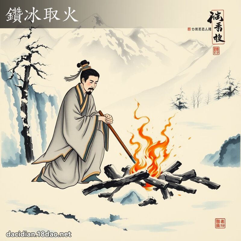 鑽冰取火 配图