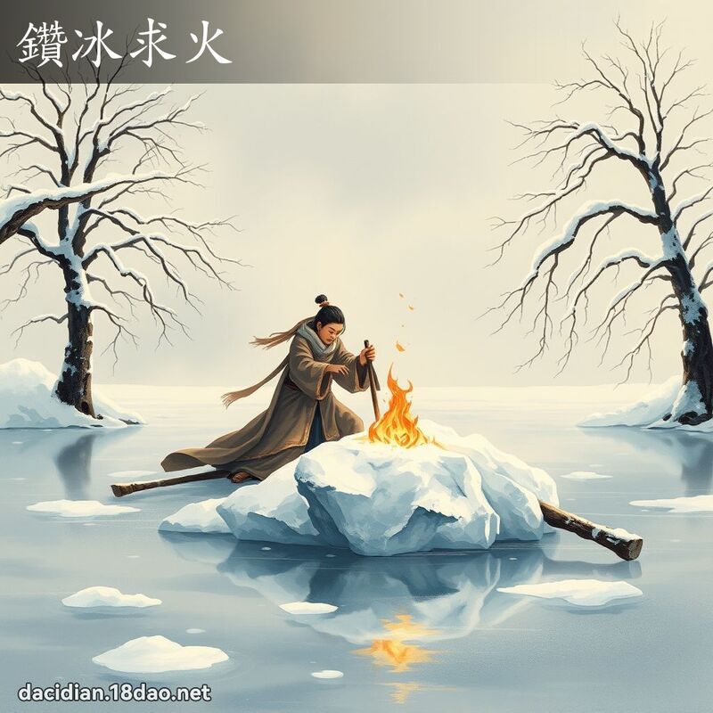 鑽冰求火 配图