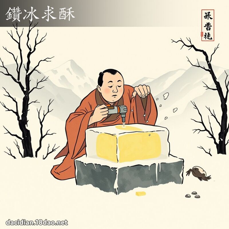 鑽冰求酥 配图