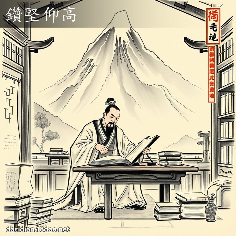 鑽堅仰高 配图