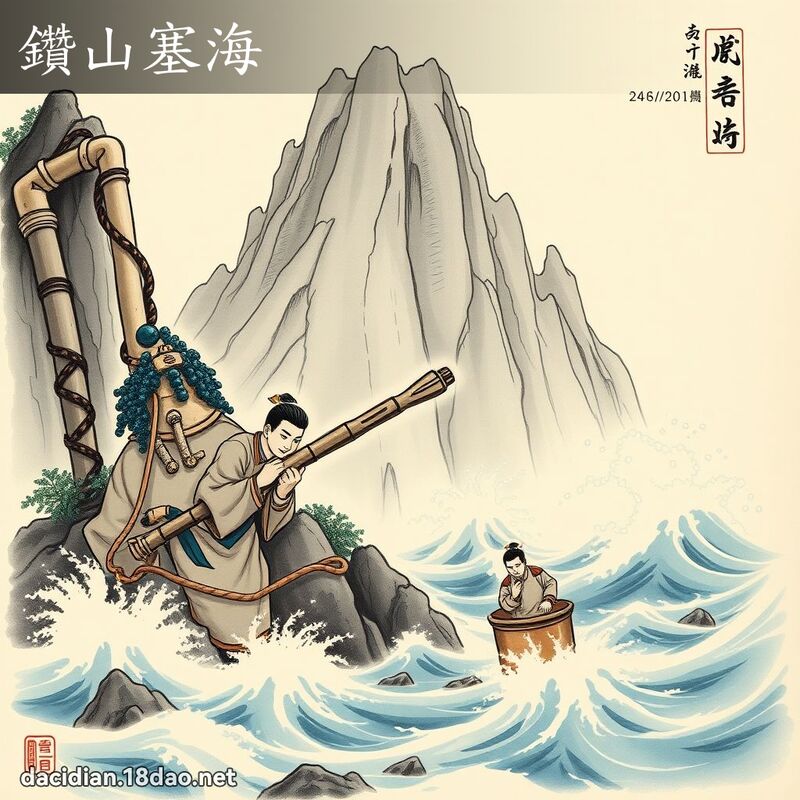 鑽山塞海 配图