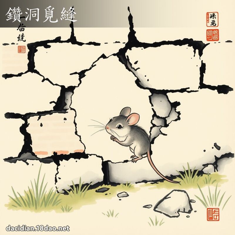 鑽洞覓縫 配图