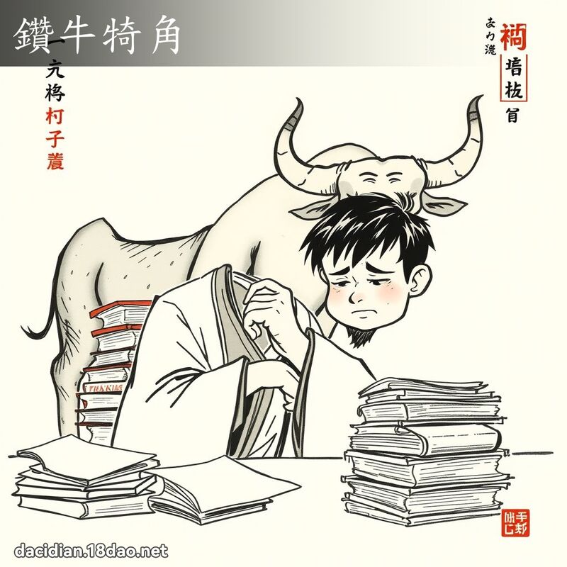 鑽牛犄角 配图