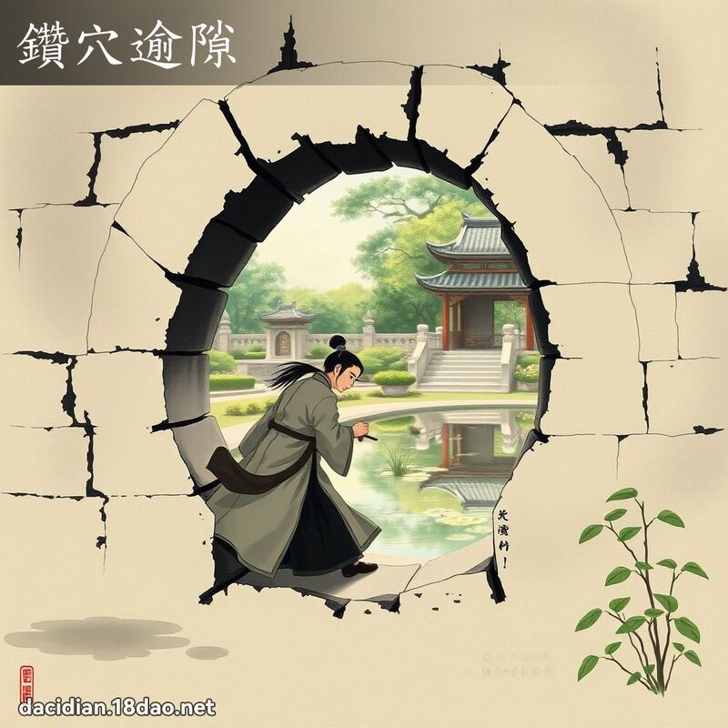 鑽穴逾隙 配图